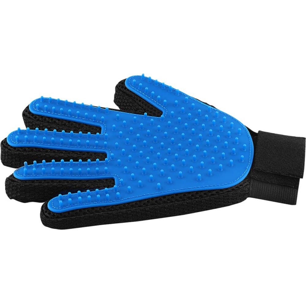 Pet Grooming Glove for Dogs & Cats – Deshedding Brush Mitt with Soft Tips